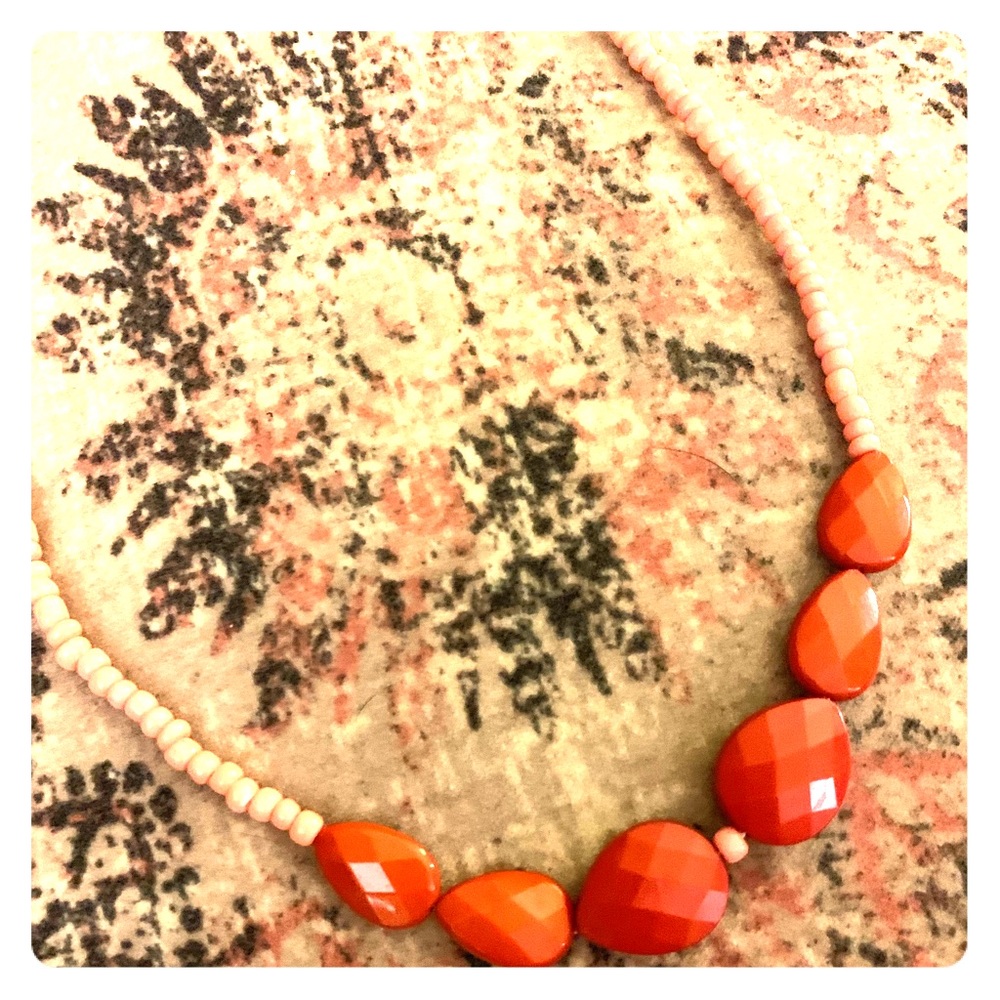 Old Navy Beaded Orange Headband